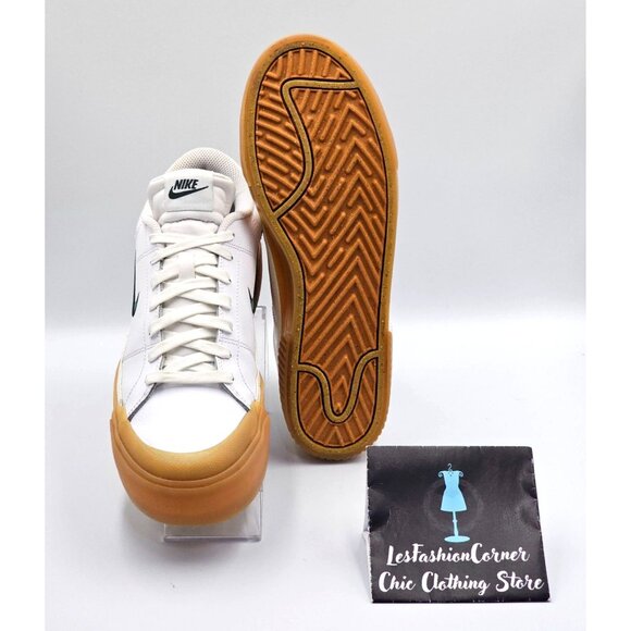 Nike Women's White Leather Court Legacy Lift Trainers Sneakers Sz 11 2478 - Picture 4 of 16